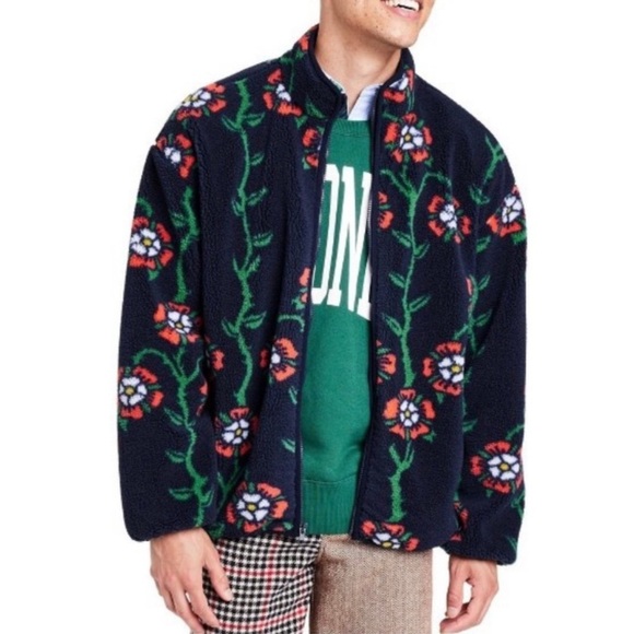 🆕Rowing Blazers × Target Men's Rose
Print Fleece Zip Up Jacket new - Picture 5 of 6